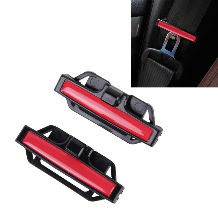 DM-013 2PCS Universal Fit Car Seatbelt Adjuster คลิปเข็มขัด CLAMP ไหล่คอ Comfort ปรับเด็กความปลอดภัย Stopper BUCKLE