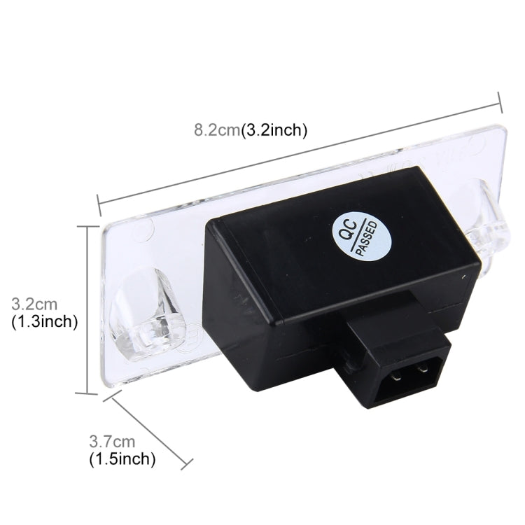 ไฟป้ายทะเบียน PCS 2 ชิ้นพร้อมหลอดไฟ SMD-3528 18 ดวงสำหรับ Audi， 2W 120LM, DC12V (แสงสีขาว), For Audi  with 18 SMD-3528 Lamps