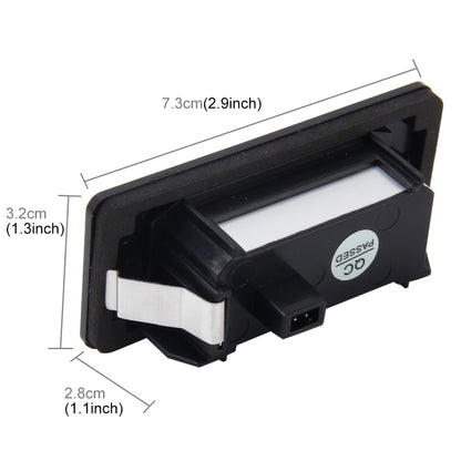 2 ชิ้น 2 วัตต์ 120 LM ไฟป้ายทะเบียนรถพร้อม 24 หลอดไฟ SMD-3528 สำหรับ Audi, Volkswagen, DC 12V, For Audi,Volkswagen