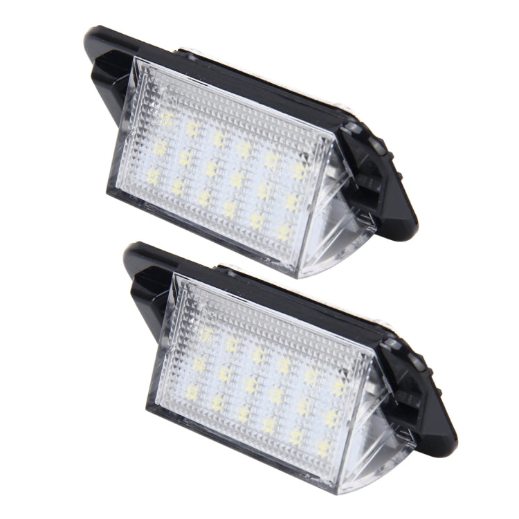 ไฟส่องป้ายทะเบียน PCS 2 ดวงพร้อมหลอดไฟ SMD-3528 18 ดวงสำหรับ BMW E36(1992-1998),2W 120LM,6000K, DC12V (แสงสีขาว), For BMW E36
