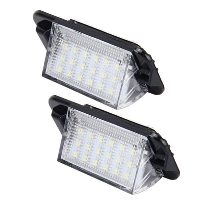 ไฟส่องป้ายทะเบียน PCS 2 ดวงพร้อมหลอดไฟ SMD-3528 18 ดวงสำหรับ BMW E36(1992-1998),2W 120LM,6000K, DC12V (แสงสีขาว), For BMW E36