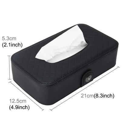 Universal Car Facial Tissue Box กรณีผู้ถือกล่องกระดาษทิชชูแฟชั่นและ Simple กระดาษผ้าเช็ดปากกระเป๋าผ้าเช็ดปาก, With Napkin (Black), With Napkin (Khaki), With Napkin (Brown)