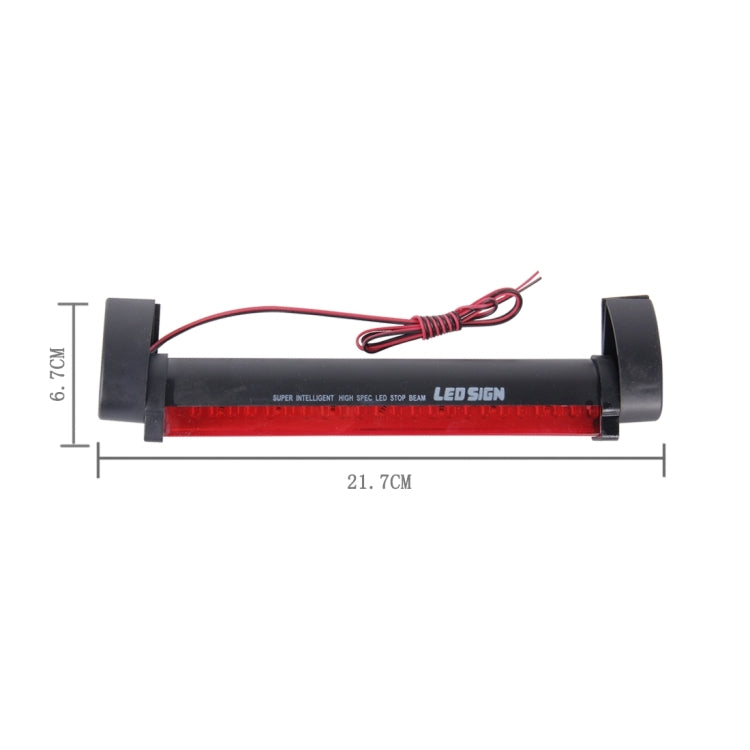 ไฟ LED 24 ดวงไฟเบรกดวงที่สามรถสีแดง DC 12V ความยาวสายเคเบิล: 80 ซม, 24 LEDs
