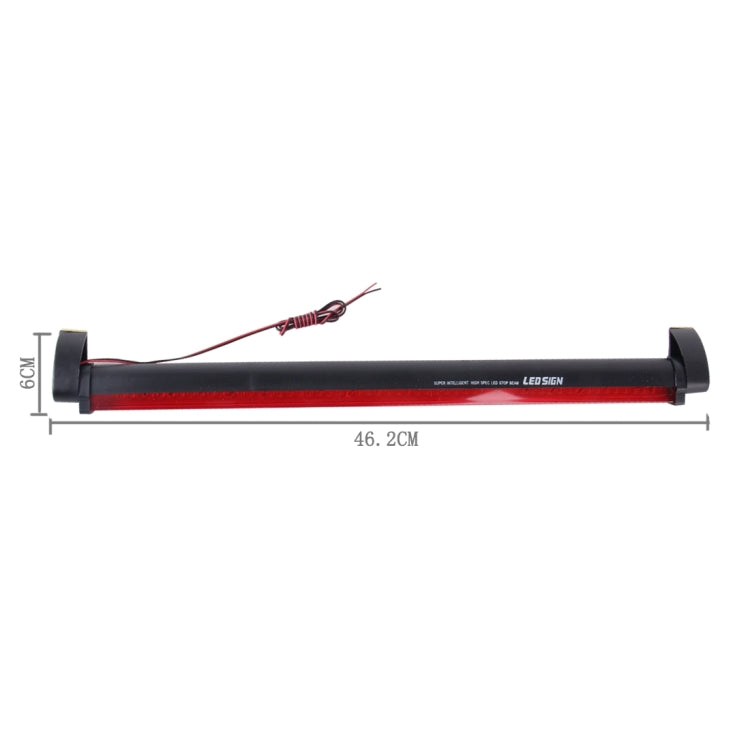 60 LEDs ไฟเบรกดวงที่สามรถสีแดง, DC 12V ความยาวสายเคเบิล: 80 ซม, 60 LEDs