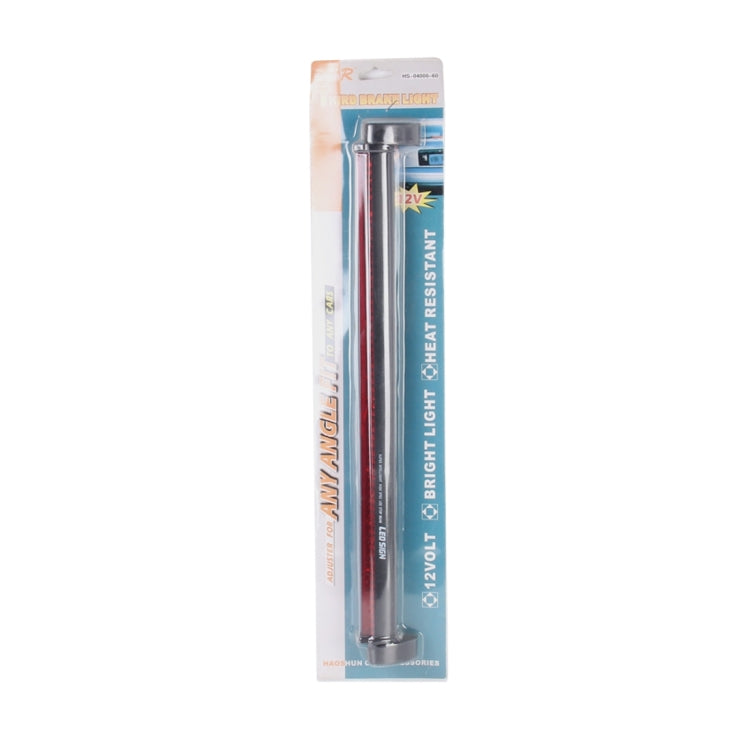 60 LEDs ไฟเบรกดวงที่สามรถสีแดง, DC 12V ความยาวสายเคเบิล: 80 ซม, 60 LEDs