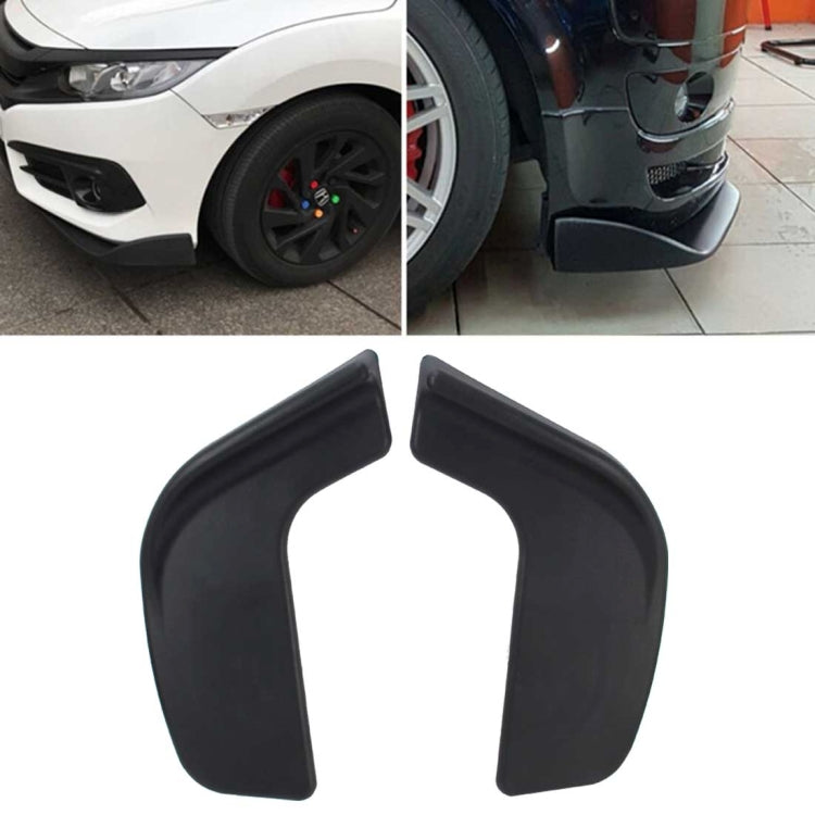 2 ชิ้นยูนิเวอร์แซ Fit รถกันชนหน้าสปอยเลอร์ลิป S Plitter D Iffuser SUV ABS ด้านหน้าพลั่ว, ความยาว: 57 ซม, Length: 57cm