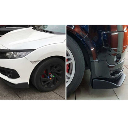 2 ชิ้นยูนิเวอร์แซ Fit รถกันชนหน้าสปอยเลอร์ลิป S Plitter D Iffuser SUV ABS ด้านหน้าพลั่ว, ความยาว: 57 ซม, Length: 57cm