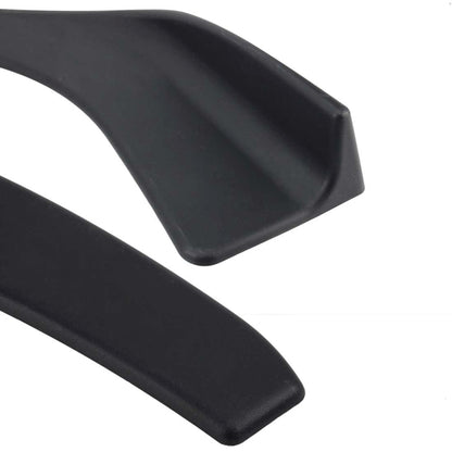2 PCS Universal Fit รถกันชนหน้าสปอยเลอร์ Lip Splitter ดิฟฟิวเซอร์ SUV ABS ด้านหน้าพลั่ว, ความยาว: 74 ซม, Length: 74cm