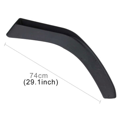 2 PCS Universal Fit รถกันชนหน้าสปอยเลอร์ Lip Splitter ดิฟฟิวเซอร์ SUV ABS ด้านหน้าพลั่ว, ความยาว: 74 ซม, Length: 74cm