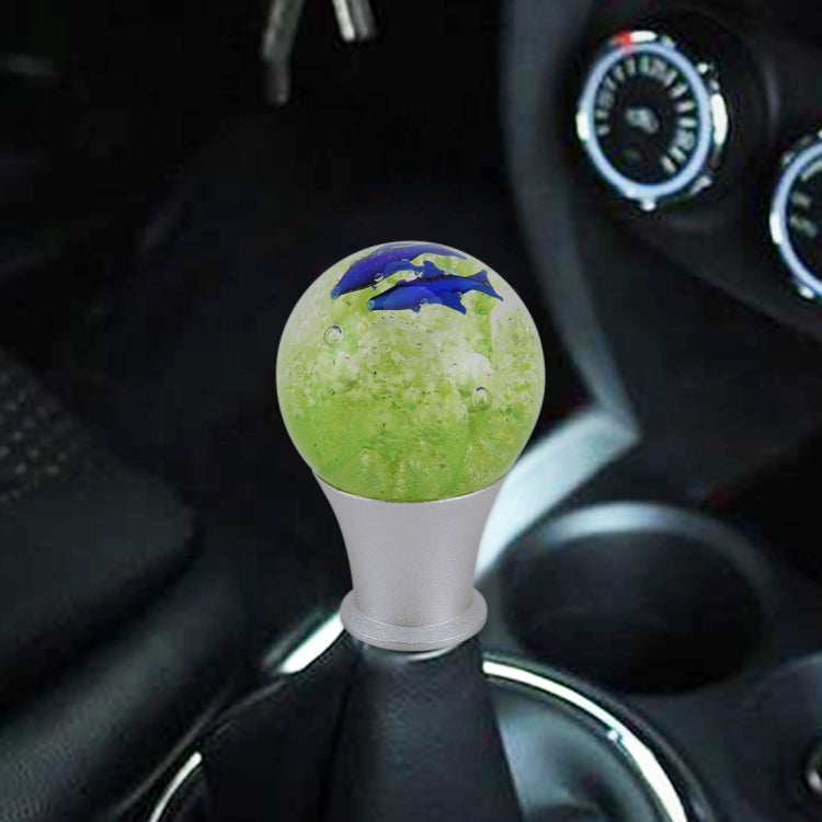 Crystal Ball Shaped Universal รถ Shifter Cover อัตโนมัติอลูมิเนียมเกียร์ Shift Knob, Crystal Ball Shaped Shifter Cover