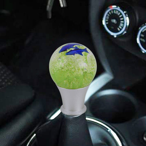 Crystal Ball Shaped Universal รถ Shifter Cover อัตโนมัติอลูมิเนียมเกียร์ Shift Knob, Crystal Ball Shaped Shifter Cover