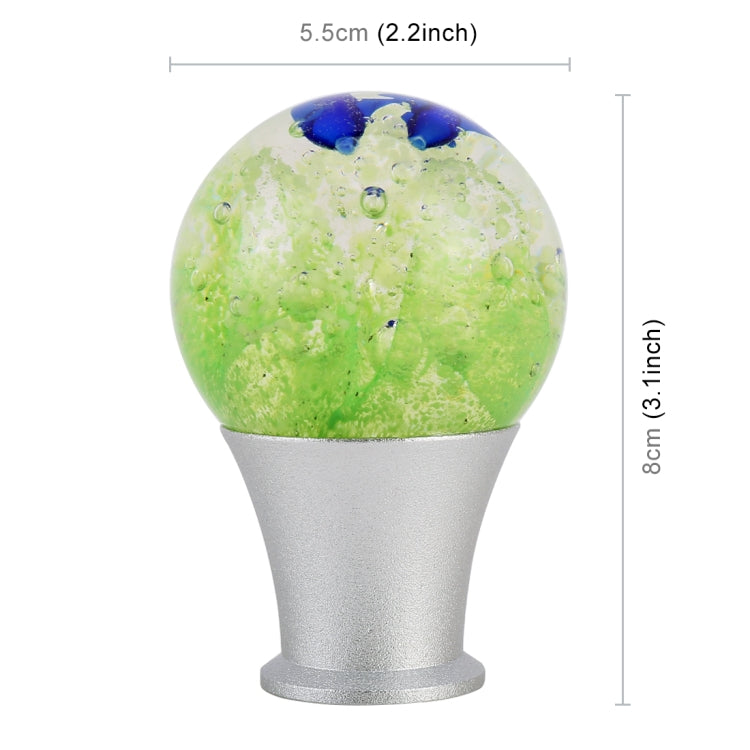 Crystal Ball Shaped Universal รถ Shifter Cover อัตโนมัติอลูมิเนียมเกียร์ Shift Knob, Crystal Ball Shaped Shifter Cover