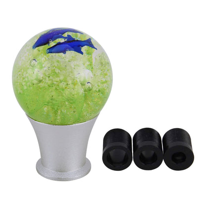 Crystal Ball Shaped Universal รถ Shifter Cover อัตโนมัติอลูมิเนียมเกียร์ Shift Knob, Crystal Ball Shaped Shifter Cover