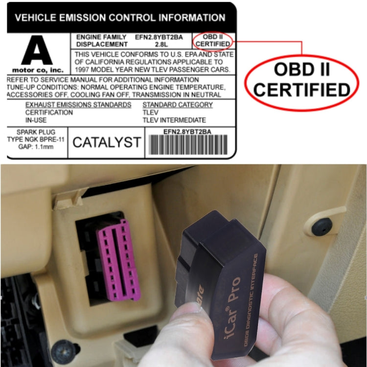 Vgate iCar Pro OBDII Bluetooth V3.0 เครื่องมือสแกนเนอร์รถยนต์, รองรับระบบปฏิบัติการ Android, รองรับโปรโตคอล OBDII ทั้งหมด, Bluetooth V3.0