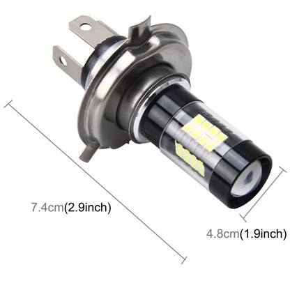 ไฟตัดหมอกรถยนต์ H4 7W 420LM 6000K พร้อมหลอดไฟ LED SMD-3528 42 ดวง DC 12V, H4