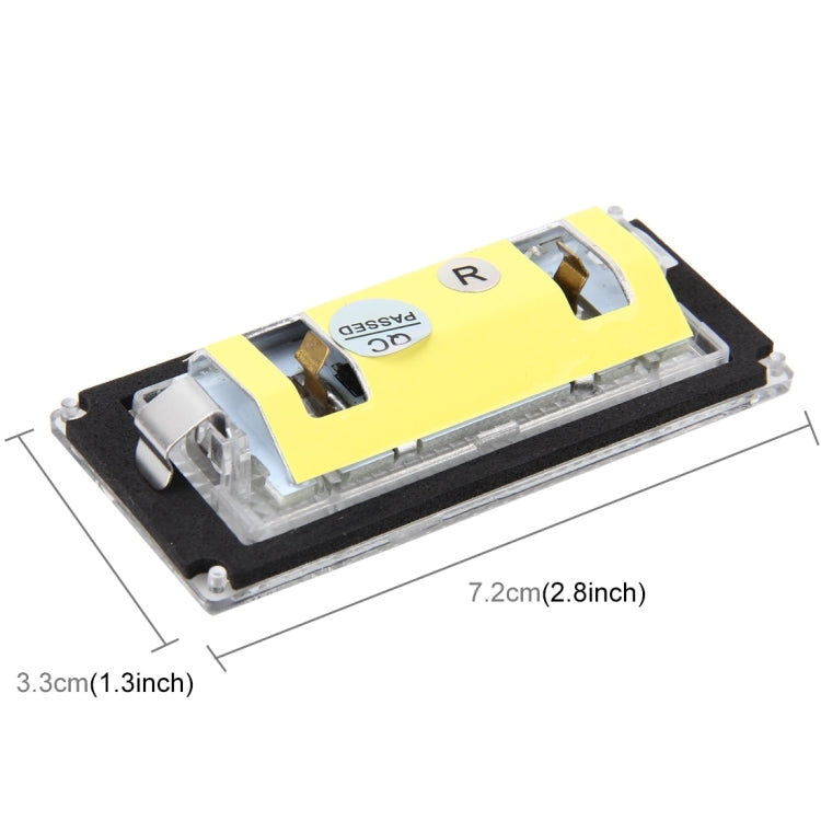 ไฟส่องป้ายทะเบียน PCS 2 ดวงพร้อมหลอดไฟ 18 SMD-3528 สำหรับ BMW E46 2D M3,2004-2006,2W 120LM,6000K, DC12V (แสงสีขาว), For BMW E46 2D M3