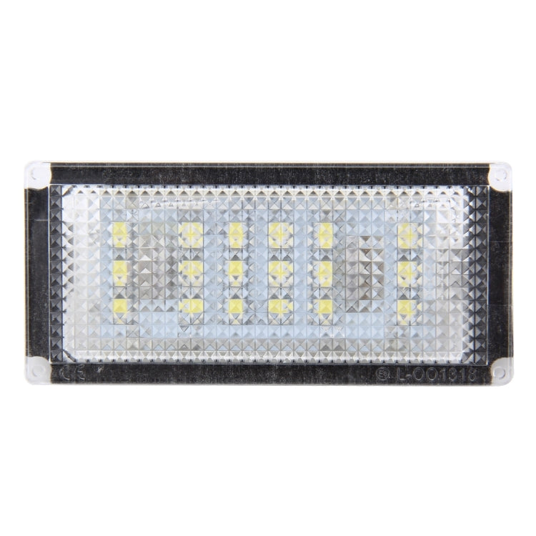 ไฟส่องป้ายทะเบียน PCS 2 ดวงพร้อมหลอดไฟ 18 SMD-3528 สำหรับ BMW E46 2D M3,2004-2006,2W 120LM,6000K, DC12V (แสงสีขาว), For BMW E46 2D M3