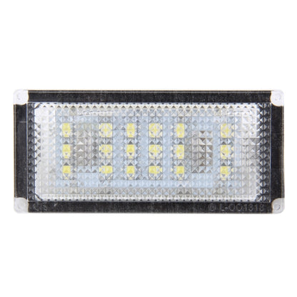 ไฟส่องป้ายทะเบียน PCS 2 ดวงพร้อมหลอดไฟ 18 SMD-3528 สำหรับ BMW E46 2D M3,2004-2006,2W 120LM,6000K, DC12V (แสงสีขาว), For BMW E46 2D M3