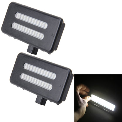 2 ชิ้นแสงสีขาวรถ LED โต๊ะเครื่องแป้งกระจกโคมไฟไฟที่มี 18 SMD-3528 โคมไฟสำหรับ BMW E60 / E60N / E61 / E61N / E90 / E90N / E91 / E91N / E92 / E92N / E70 / E71 / E84 / F25 / X3, For BMW E60