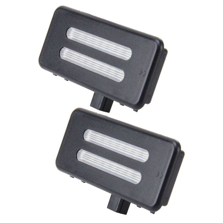 2 ชิ้นแสงสีขาวรถ LED โต๊ะเครื่องแป้งกระจกโคมไฟไฟที่มี 18 SMD-3528 โคมไฟสำหรับ BMW E60 / E60N / E61 / E61N / E90 / E90N / E91 / E91N / E92 / E92N / E70 / E71 / E84 / F25 / X3, For BMW E60