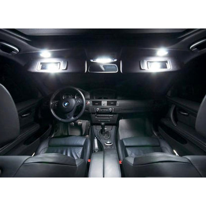 2 ชิ้นแสงสีขาวรถ LED โต๊ะเครื่องแป้งกระจกโคมไฟไฟที่มี 18 SMD-3528 โคมไฟสำหรับ BMW E60 / E60N / E61 / E61N / E90 / E90N / E91 / E91N / E92 / E92N / E70 / E71 / E84 / F25 / X3, For BMW E60