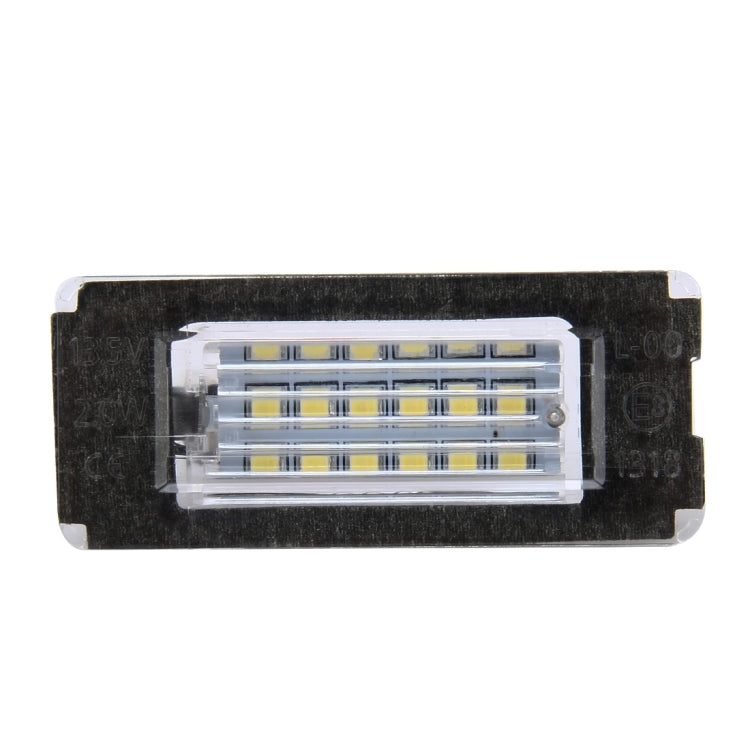 ไฟป้ายทะเบียน PCS 2 ดวงพร้อมหลอดไฟ 18 SMD-3528 สำหรับ BMW MINI R56,2W 120LM,6000K, DC12V (แสงสีขาว), For BMW MINI R56