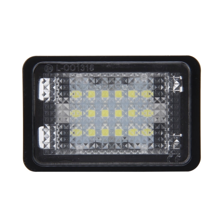 ไฟป้ายทะเบียน PCS 2 ดวงพร้อมหลอดไฟ 18 SMD-3528 สำหรับ Mercedes-Benz GLK X204 ,2W 120LM, DC12V (แสงสีขาว), For Benz GLK X204