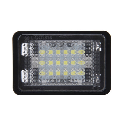 ไฟป้ายทะเบียน PCS 2 ดวงพร้อมหลอดไฟ 18 SMD-3528 สำหรับ Mercedes-Benz GLK X204 ,2W 120LM, DC12V (แสงสีขาว), For Benz GLK X204