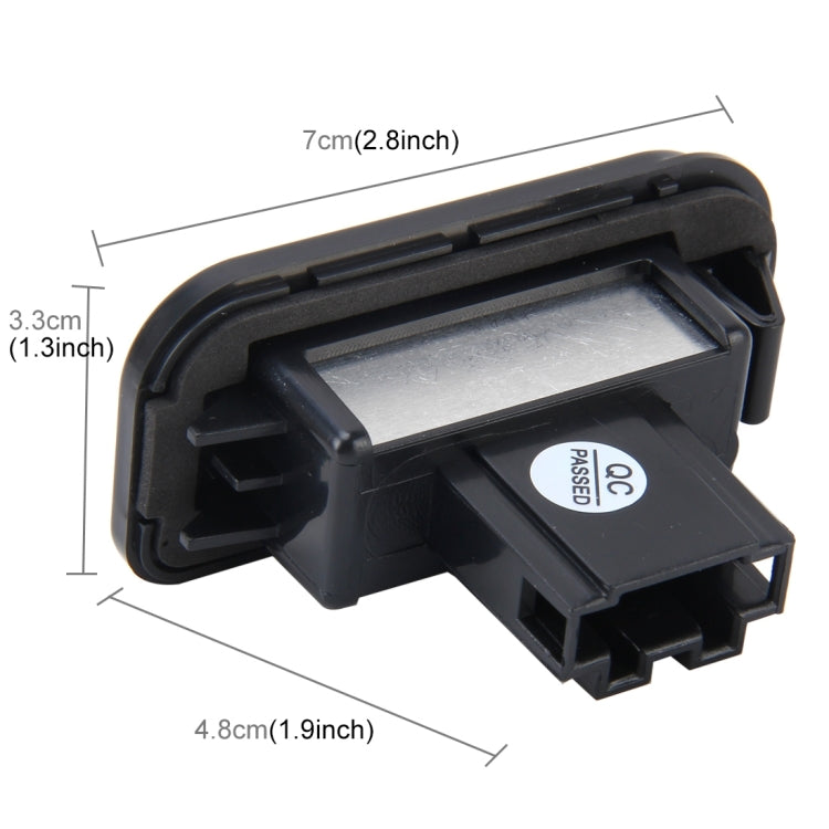 ไฟส่องป้ายทะเบียน PCS 2 ดวงพร้อมหลอดไฟ 18 SMD-3528 สำหรับ Mercedes-Benz W203 4D ,2W 120LM 6000K, DC12V พร้อม Canbus (แสงสีขาว), For Benz W203 4D