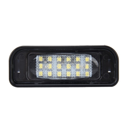 ไฟป้ายทะเบียน PCS 2 ดวงพร้อมหลอดไฟ 18 SMD-3528 พร้อม Canbus สำหรับ Mercedes-Benz W220,2W 120LM, 6000K, DC12V (แสงสีขาว), For Benz W220