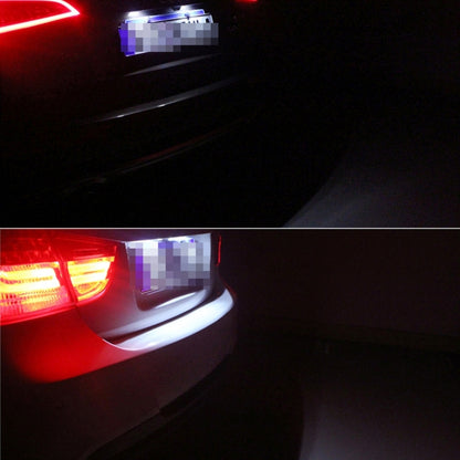 ไฟป้ายทะเบียน PCS 2 ดวงพร้อมหลอดไฟ SMD-3528 18 ดวงสำหรับ Volkswagen, 2W 120LM, 6000K, DC12V (แสงสีขาว), For Volkswagen1