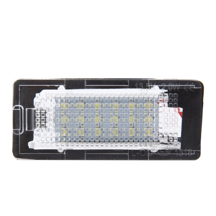ไฟป้ายทะเบียน PCS 2 ดวงพร้อมหลอดไฟ SMD-3528 18 ดวงสำหรับ Volkswagen, 2W 120LM, 6000K, DC12V (แสงสีขาว), For Volkswagen2