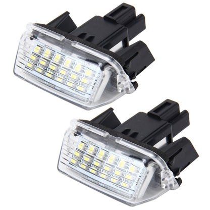 ไฟป้ายทะเบียน PCS 2 ดวงพร้อมหลอดไฟ SMD-3528 18 ดวงสำหรับโตโยต้า, 2W 120LM, 6000K, DC12V (แสงสีขาว), For Toyota1