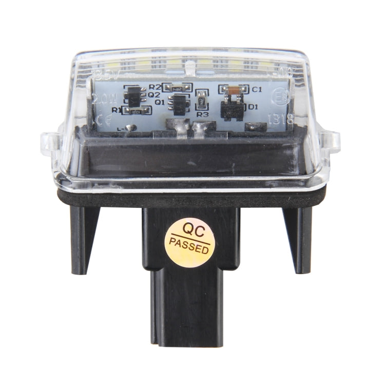 ไฟป้ายทะเบียน PCS 2 ดวงพร้อมหลอดไฟ SMD-3528 18 ดวงสำหรับโตโยต้า, 2W 120LM, 6000K, DC12V (แสงสีขาว), For Toyota1
