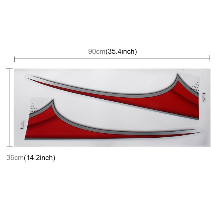 4 ชิ้น SUV Body แถบตกแต่งรถยี่ห้อ Streamline Shining สติกเกอร์สำหรับ Toyota Prado 2015 รุ่น, For 2015 Version Prado