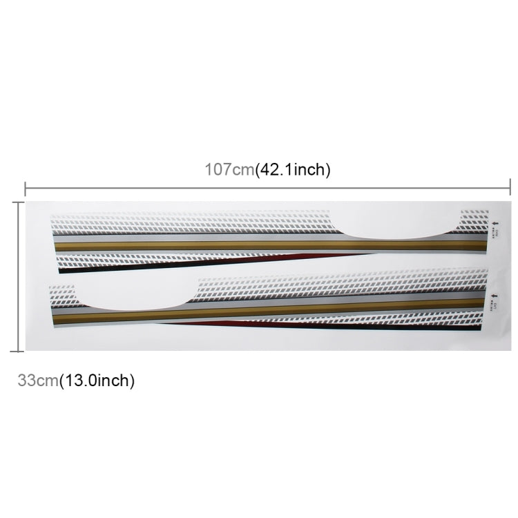 4 ชิ้น SUV Body แถบตกแต่งรถยี่ห้อ Streamline Shining สติกเกอร์สำหรับ Toyota Prado 2015 รุ่น, For 2015 Version Prado