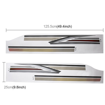 4 ชิ้น SUV Body แถบตกแต่งรถยี่ห้อ Streamline Shining สติกเกอร์สำหรับ Toyota Prado 2016 รุ่น, For 2016 Version Prado