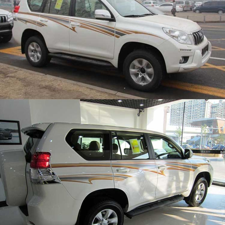 4 ชิ้น SUV Body แถบตกแต่งรถยี่ห้อ Streamline Shining สติกเกอร์สำหรับ Toyota Prado 2016 รุ่น, For 2016 Version Prado