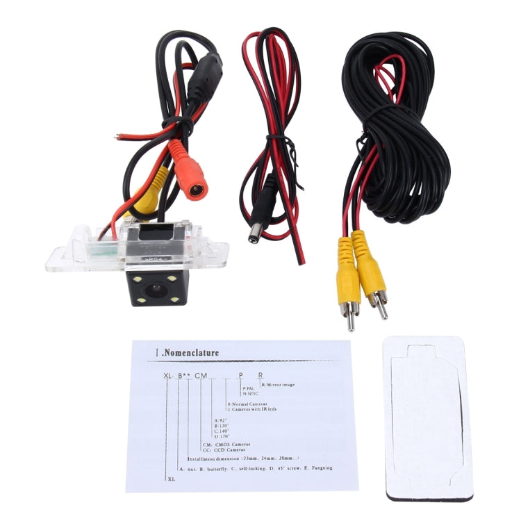 656 × 492 พิกเซลที่มีประสิทธิภาพ NTSC 60HZ CMOS II กล้องมองหลังรถยนต์กันน้ำพร้อมหลอดไฟ LED 4 ดวงสำหรับ BMW 3 Series /5 Series/ X5/X6/X1/1 Series ซีดานรุ่น 2008-2010, For BMW 3 Series 2008-2010 Version