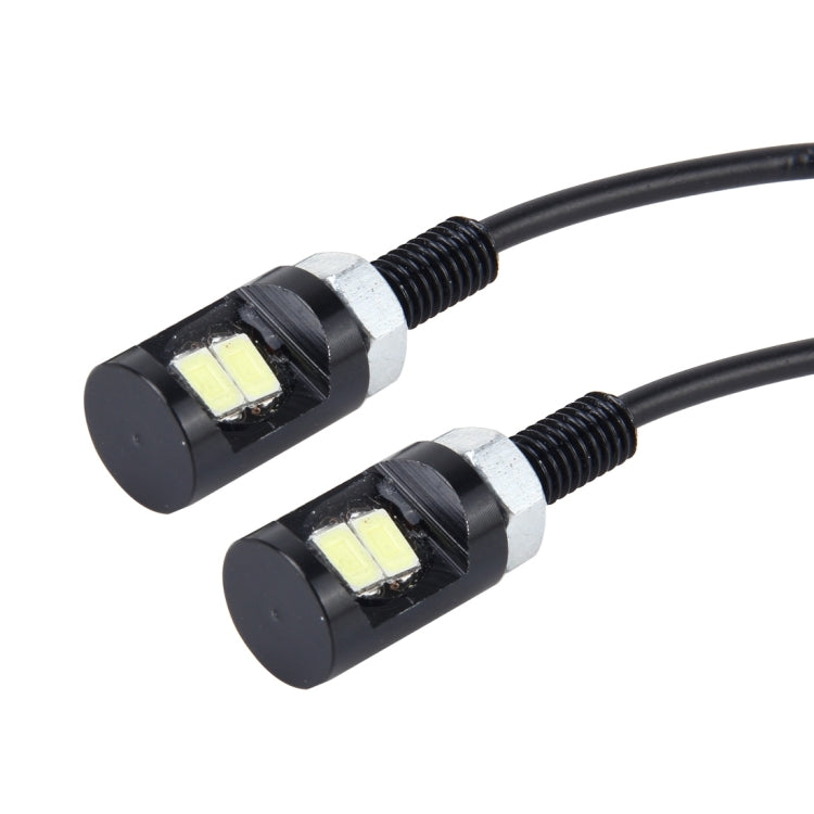 2 ชิ้น 2W 100 LM 6500K ไฟป้ายทะเบียนรถยนต์พร้อมหลอด SMD-5630 2 ดวง DC 12V, 2W 100 LM 6500K