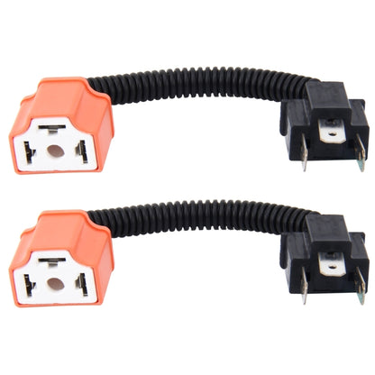 2 ชิ้น H4 รถ HID ไฟหน้าซีนอนชายกับหญิงสายแปลงพร้อมซ็อกเก็ตอะแดปเตอร์เซรามิก, H4