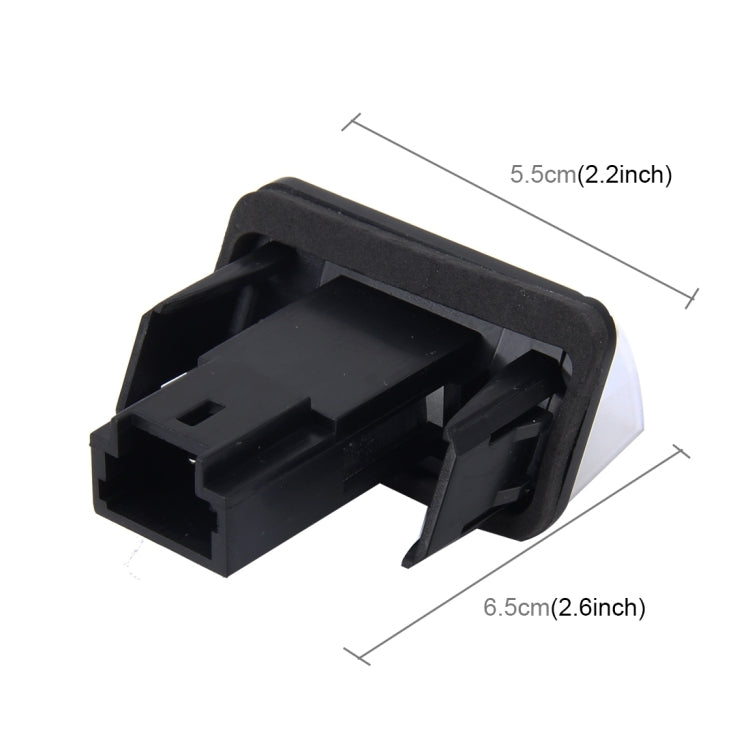 ไฟป้ายทะเบียน PCS 2 ดวงพร้อมหลอดไฟ SMD-3528 24 ดวงสำหรับ Peugeot Citroen, For Peugeot