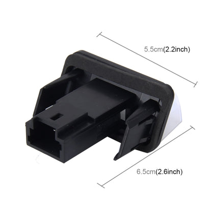 ไฟป้ายทะเบียน PCS 2 ดวงพร้อมหลอดไฟ SMD-3528 24 ดวงสำหรับ Peugeot Citroen, For Peugeot