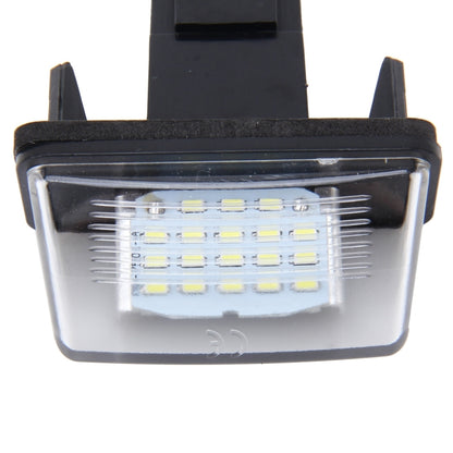 ไฟป้ายทะเบียน PCS 2 ดวงพร้อมหลอดไฟ SMD-3528 24 ดวงสำหรับ Peugeot Citroen, For Peugeot