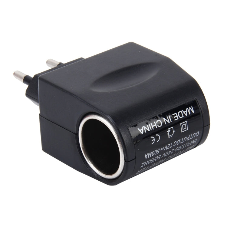 อินเวอร์เตอร์พาวเวอร์รถยนต์ 6W 220V AC/DC ถึง 12V DC พร้อมรถที่จุดบุหรี่ซ็อกเก็ตอะแดปเตอร์แปลงเครื่องขยายเสียงรถยนต์ กำลังขับ: DC 12V 500mA(ปลั๊ก EU), 12V 500mA(EU Plug)