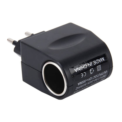 อินเวอร์เตอร์พาวเวอร์รถยนต์ 6W 220V AC/DC ถึง 12V DC พร้อมรถที่จุดบุหรี่ซ็อกเก็ตอะแดปเตอร์แปลงเครื่องขยายเสียงรถยนต์ กำลังขับ: DC 12V 500mA(ปลั๊ก EU), 12V 500mA(EU Plug)
