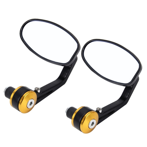2 PCS รถจักรยานยนต์ Universal ABS Shell Holder รูปไข่กระจกมองหลัง, Oval Shape