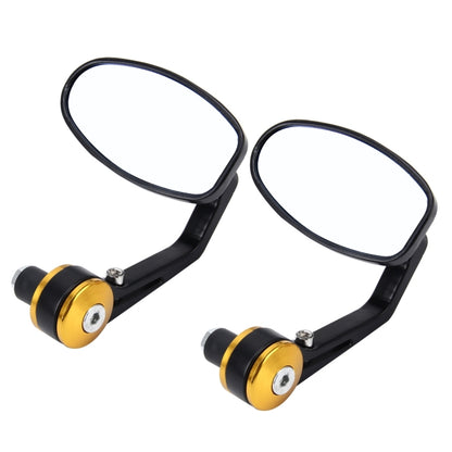 2 PCS รถจักรยานยนต์ Universal ABS Shell Holder รูปไข่กระจกมองหลัง, Oval Shape