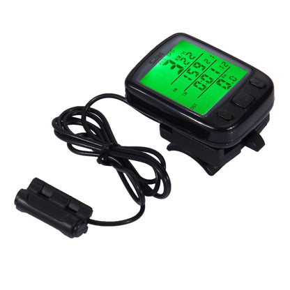 SunDing SD-563B มัลติฟังก์ชั่นหน้าจอ LCD แบบมีสายคอมพิวเตอร์จักรยานกันน้ำเครื่องวัดระยะทาง Speedometer พร้อมฟังก์ชั่น Backlight ควบคุมแสง, SD-563B