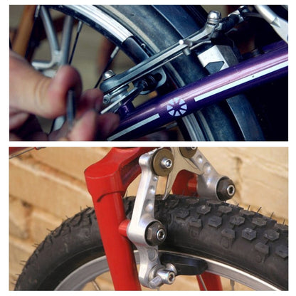 2 ชิ้นเสื้อคลุม V-เบรกรองเท้าเบรกจักรยาน, 2 PCS Bicycle Brake Shoes